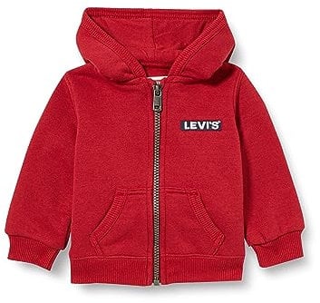 Levi's Lvn Boxtab Full Zip Sweat à Capuche Bébé Garçon, Rhythmic Red, 9 Mois