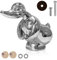 CJBIN Angry Duck Kühlerfigur, Wütende Gummiente Kühlerfigur, Angry Rubber Duck Kühlerfigur, Coole Ente Autodekorationszubehör, für Autodekorationen, Innenästhetik und Raumdekoration