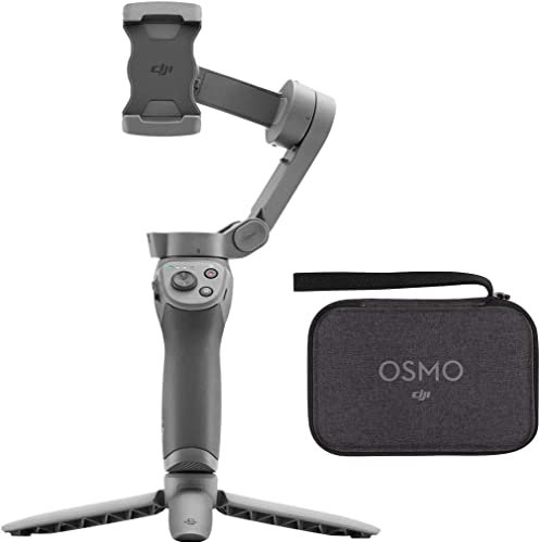 Original Osmo Mobile 3 Smartphone Mobile Phone Stabiliser Faltbarer mobiler Gimbal, 3-Achsen Gimbal. Kompatibel mit iPhone und Android Smartphones, leichtes und tragbares Design, Gestensteuerung
