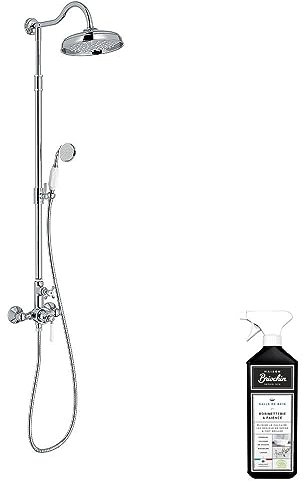 Colonne de douche JACOB DELAFON Cléeo 1889 Chrome + nettoyant Briochin