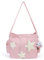 YILCER Niedliche Kuriertasche, Kawaii Canvas Crossbody Tasche Y2K Stern Geldbörse für Frauen Mädchen Schule, Rosa, Pink