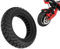ZAITUO 10x3, 80/65-6, 255x80 10 2pc Off-Road Honeycomb-Reifen, 10-Zoll Lufttasche Nicht-pneumatisch Vollgummireifen mit Schlitz 42mm Ersatz für Elektro-Roller Rad Teile