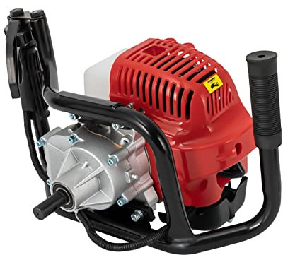 panfudongk Broca de tierra para gasolina, perforadora, para pozo, 2 PS, 52 cc, motor de gasolina, herramienta de jardín para cavar eficientemente, taladro para colocar rápidamente postes de vallas