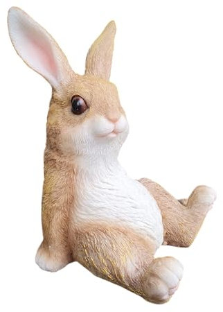 Aspinaworld Gartenfigur, Gartenfigur sitzende Hasen Figur 14 cm, Figur für den Garten, wetterfeste Deko
