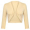 Gyabnw Bolero Cárdigan Festivo para Mujer Cárdigan Corto para Mujer Elegante Chaqueta Tradicional Chaqueta Nupcial Manga Larga Boleros de Oficina Tops Cortos con Cuello en V para Boda Vestido