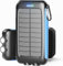 Nuynix Solar Charger, 20000mAh Portable Solar Power Bank - IPX5 Waterproof with Built-in Solar Panel and LED Flashlight, Solar Phone Charger