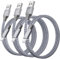eyjiew USBC Charger Cable, [3Pack, 3FT+3FT+1.5FT] Type C Charger Cable Fast Charging Braided for iPhone 15 16 Pro Max Carplay,Android Auto,AirPods 4,USB A to USB C Car Charging Power Cord