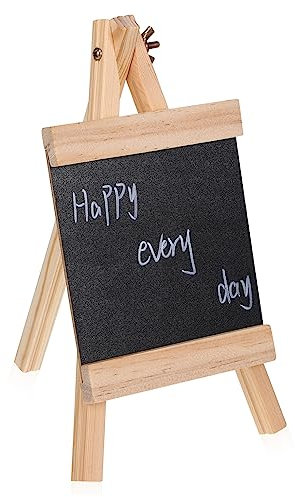 HONMEET Kleines Holztafel-menüschild Mit Ständer Schwarze Kreidetafel Für Restaurant Food Display Buffets Vielseitige Wiederverwendbare Schiefertafel Für Botschaften Und Partydekoration