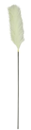 LIGNE DÉCO - Plumeau Artificiel Crème - Lot de 3 - Décoratif - Élégant - Tendance Déco - Fleurs Artificielles - Durable - Entretien Facile - Plante Artificielle Intérieur - Plastique - 105cm
