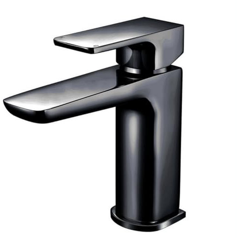Housler® Mat Black Basin Mono Mixer Tap+ Black Waste