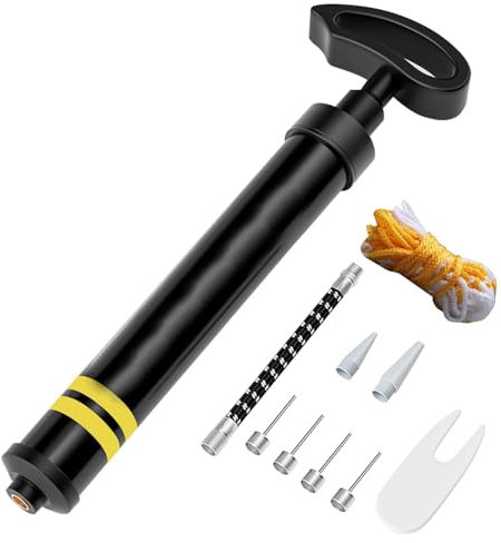Handheld Ball Pump | Pump for Soccer Balls | Needle Adapter Pump, Lightweight Air Pump, Athletic Equipment Inflator, Compact Ball Pump, Multi-Sport Air Pump, Quick Inflate Pump