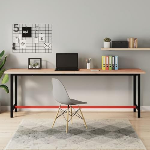 Xichuzi Tablero de Banco de Trabajo Madera Maciza de Haya 220x55x2,5 cm, Tablero de Mesa, Tableros para Escritorios, Tableros para Mesas De Comedor, Encimera Cocina - 356098