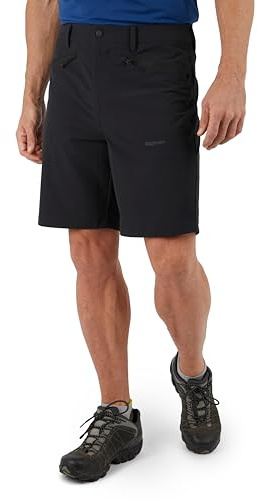 Rohan Men's Vista Shorts, Water Repelling Lightweight & Stretchy Shorts with Security Pockets - Black, 32 Regular