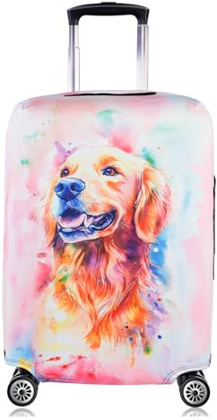 Chostky Reisegepäckabdeckung, personalisierte Kofferabdeckung, Anti-Kratz-Hundegepäckabdeckungen, elastischer waschbarer Kofferschutz für 29-32 Zoll Gepäck (XL)