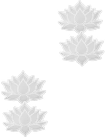 NUOBESTY Lot de 2 Moules en Silicone Haute Transparence pour La Fabrication de Sous-tasses Créatives (2 Pièces)