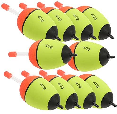 SOIMISS 10pcs Dark Stick Fish Floats for Fishing Bobbers Made of Foam Material for Fly Fishing Accessories