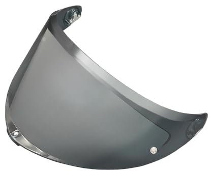 MTDVZR Helmvisier für K6, UV-Schutz kratzfest winddicht Helm-Gesichtsschutz kompatibel mit AGV K6,K6S (Hellschwarz-Tag&Nacht nutzbar)