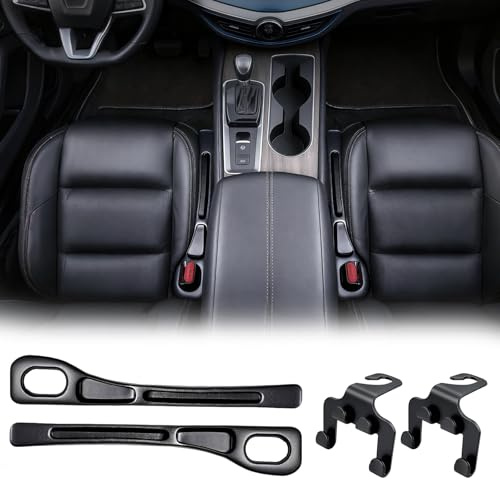 Qhpbuy 2 Stück Autositz Lückenfüller, Aufbewahrungsbox für Autositze, Auto-sitzspalt-aufbewahrungsstreifen, Car Seat Gap Filler Organizer Geeignet für Auto SUV LKW