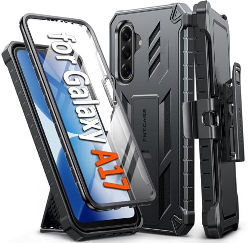 FNTCASE for Samsung Galaxy A18/A17/A26 5G Phone Case, Belt Clip, Kickstand | Built-in Screen Protector, 20FT Military-Grade Drop Protection, Rugged Heavy Duty Shockproof Holster Protective Cover