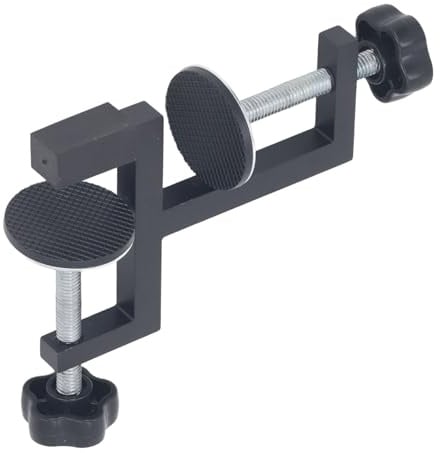 Eujgoov Abrazadera Universal para Valla, Abrazadera de Carpintería de Acero de Aluminio para Sierra de Mesa, Herramienta Multiusos para Madera y Plástico con Apertura Máxima de 2,13 Pulgadas