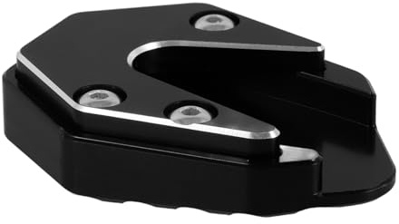 SHINEOFI Motorrad Seitenständerplatte Anti-Rutsch Motorrad-Ständerpolster Mit Werkzeug 7.50 X 5.50 X 1.50 cm Stützplatte Für Mehrere Modelle Erhöht Halt Und Stabilität Beim Parken