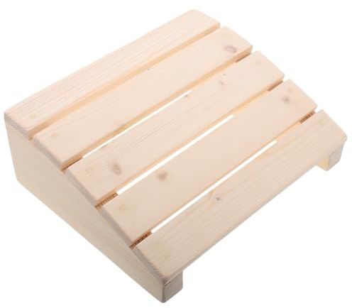 SHINEOFI Tabouret en Bois Réglable pour Garçon et Filles 30x25 Cm, Siège Ergonomique Rembourré et Repose-Pieds Incurvé, pour Apprentissage du Piano et Posture Saine la Maison Bureau