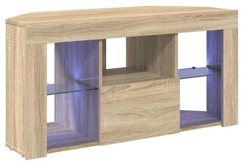 WGYHOME TV Schrank,Eck-TV-Schrank Sonoma-Eiche 100 x 40 x 50 cm Holzwerkstoff,TV Board Hängend Schrank Fernsehschrank TV Bank Wohnzimmer Möbel Modern Wandschrank für Wohnzimmer Schlafzimmer