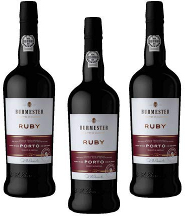 Portwein Burmester Ruby - Dessertwein - 3 Flaschen