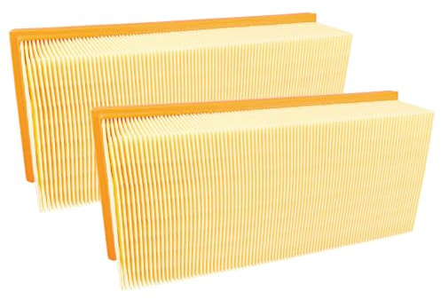 vhbw 2x Flachfaltenfilter F7 kompatibel mit Kärcher NT 65/2 Eco Tc | 65/2 Eco, 65/2 Ap Me, 65/2 Ap Staubsauger