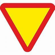 FERRETELIX® Cartello Stradale Omologato Tipo MOPU TR-1 “Dare Precedenza” – 70 cm – Riflettente Classe N1 – Con Piastra e Palo (Viti e terminali non inclusi)