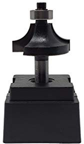 jjw-germany NR 26 HM Fraise à arrondir Z = 2 D = 34,0 mm Rayon 10,0 mm avec roulement à billes 12,5 mm Tige 8,0 x 32 mm