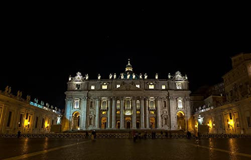 LHJOYSP Spiel des Jahres Puzzle 1000 Teile Lichter der Stadt, Vatikan, Petersdom, St. Peter 75x50cm