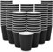 Ripple Hot Cups - 8oz Disposable Coffee Cups for Takeaway Drinks - 25/50 Cups - No Lids - Triple Wall Insulated Paper Cups for Hot Drinks (8oz Black - 50 Cups)