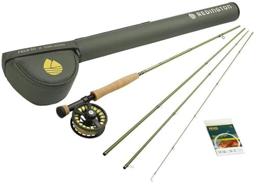 Redington Euro Nymph Fly Fishing Field Kit, 10' Medium Action Rod and Run Reel, Euro Nymph Fly Line, Carrying Case