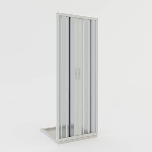 Idralite Porta Doccia a Soffietto in PVC 120 cm H 185 MOD. Giglio con Apertura Centrale