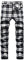 FEOYA Pantalon Chino à Carreaux Homme Stretch Pantalon Habillé Droit Élastique Ecossaise Pantalons Crayon Tartan Slim Ajusté Costume à Carreaux Noir Blanc 02 Taille 38