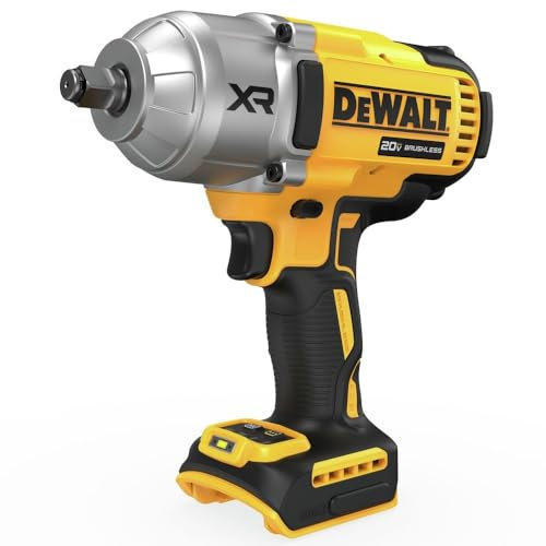 DEWALT 20V MAX Cordless Impact Wrench with Brushless Motor, 1/2, LED Work Light, Bare Tool Only (DCF900B)
