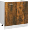 Norheim Mobile Sottolavello Mobile Lavello Cucina Mobile Lavandino Cucina Pensili per Cucina Cucina Mobili Rovere Fumo 80x46x81,5 Cm Legno Multistrato