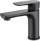 Krobec wasserhahn bad,waschtischarmatur,waschbeckenarmatur,wasserhahn gäste wc,Badezimmerhahn, Einhebelmischer für Waschbecken,Messing,Keramikventileinsatz(BLACK).