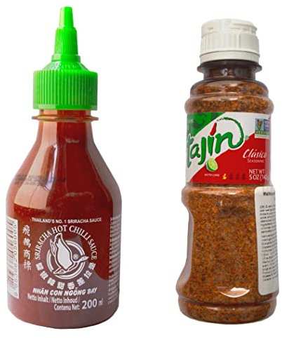 TLT FOODS - PACK Flying Goose Sriracha Hot Chilli Sauce 200ml + Tajín Clásico Mezcla de chiles 142g