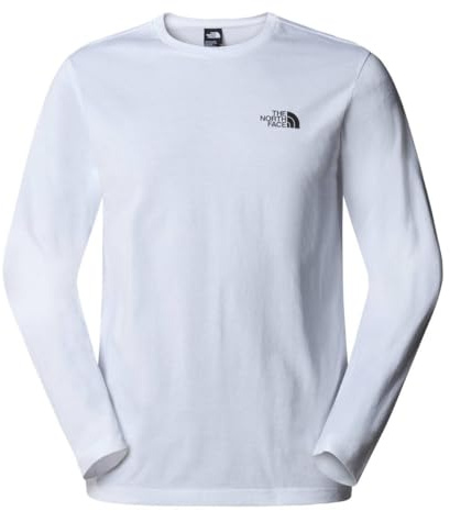 The North Face NF0A87QNFN4 M L/S Simple Dome Tee T-Shirt Herren TNF White Größe M