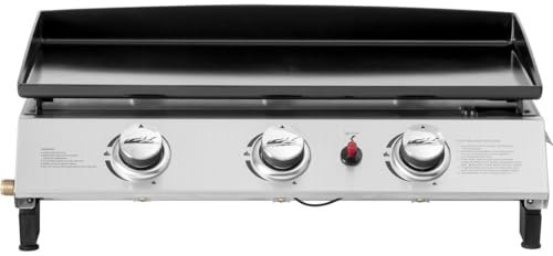 Habitat et Jardin Plancha de Gas 3 Fuegos Jolly - 7,5 Kw - Gris