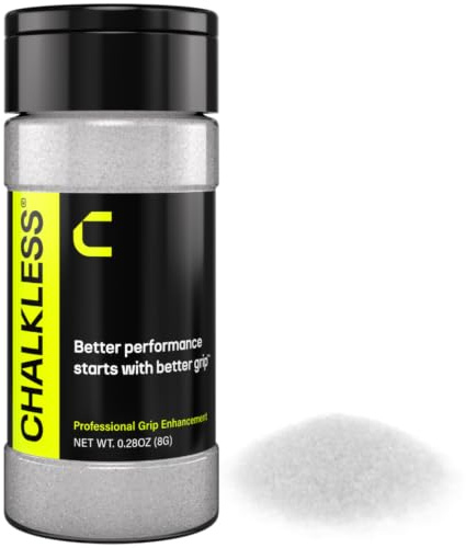 Chalkless Grip Enhancer - Premium Liquid Chalk Alternative & Less Mess Hand Chalk for Weightlifting, Powerlifting, Yoga, Gaming, Climbing, and More, Non-Toxic Long-Lasting & Reliable (8g)