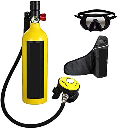Réservoir de plongée sous-marine Respirateur De Plongée Portable De Loisirs En Plein Air De Style Adulte Équipé D'une Bouteille D'oxygène D'une Capacité De 1L Mini bouteilles de plongée portables ( Co