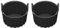 Vdaxvme Set di 2 pirottini in silicone per friggitrice ad aria, nero, 6,5 x 6,8 cm, 25,12 in³