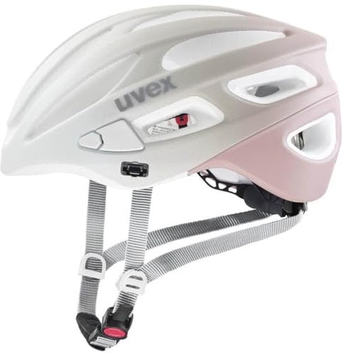 uvex True cc - Leichter Allround-Helm für Damen - individuelle Größenanpassung - erweiterbar mit LED-Licht - Sand-dust Rose matt - 55-58 cm
