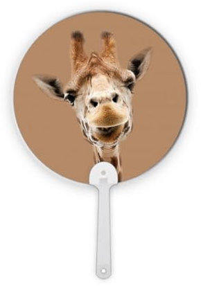 no/no Giraffe Kamera Beobachtung Action Kunststoff Rund Handventilator Dekorationen Handwerk