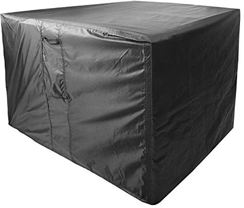 Gartenmöbel-Set, 160 x 130 x 90 cm, wasserdicht, UV-Schutz, reißfest, quadratisches Design für Tische, stapelbare Stühle und Rattan, Schwarz