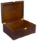 Wooden Storage Box with Hinged Lid Ash Wood Hand Crafted Wooden Box for Recipes Decorative Storage or as Keepsake