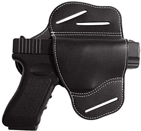 BomDog Holster,Enholster Für Hüftgürtel, Handgefertigt | 3-Slot-Pancake-Design,